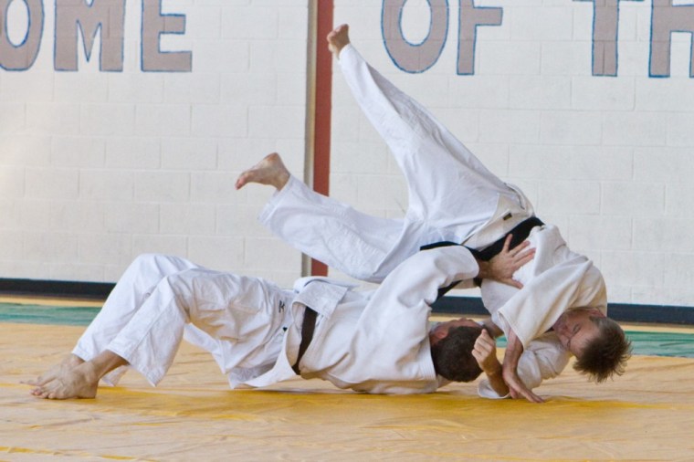Shaun Eddy throws Mark Smith in the Nage no Kata
