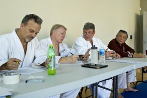 Judges make the event happen. Eric Spears, Tim Redden, Kevin Hobbs, and Edwin Takemori