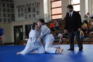 Ava Daugherty (Washington) grapples Mia Di Stefano (DC Judo)