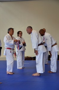 Top finishers Wayne Lifshitz and Rahmon Burton